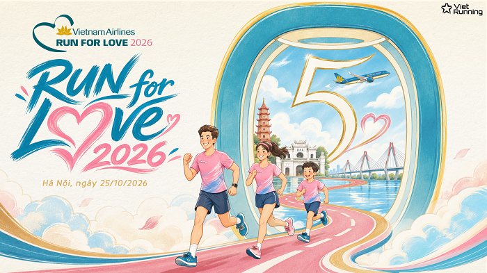 Run For Love 2026 dự kiến quy tụ khoảng 1.800 vận động viên tại Không gian Văn hóa Sáng tạo Tây Hồ.