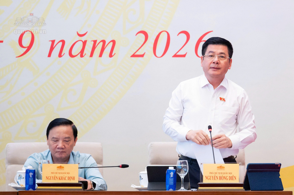 Phó Chủ tịch Quốc hội Nguyễn Hồng Diên phát biểu kết luận