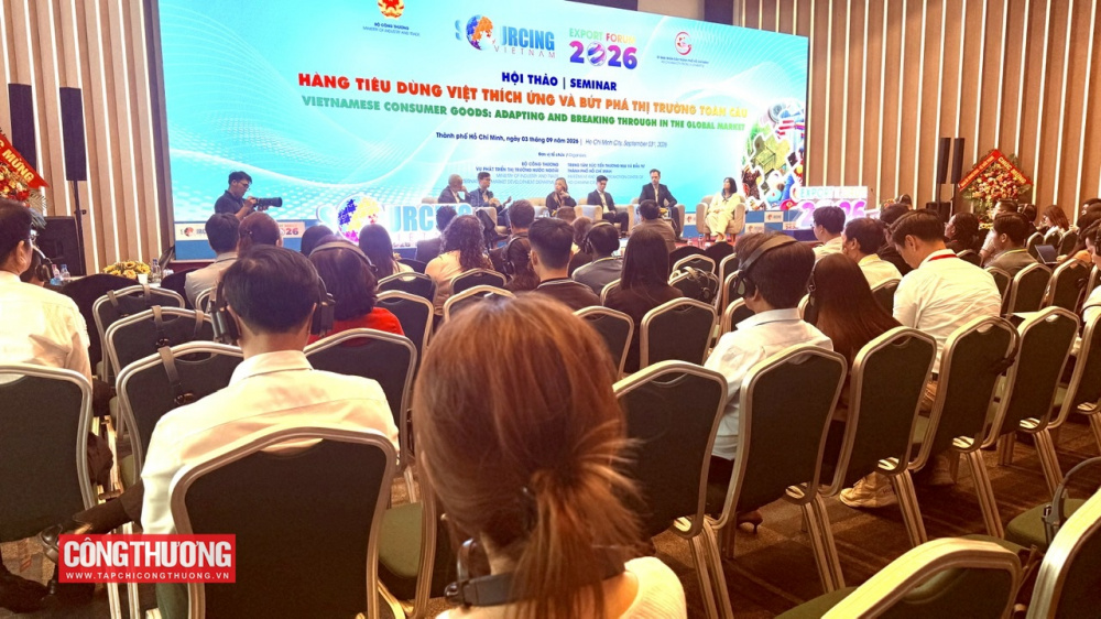 Hội thảo chuyên đề “Hàng tiêu dùng Việt thích ứng và bứt phá thị trường toàn cầu” là hoạt động chuyên môn trọng tâm trong khuôn khổ Diễn đàn Xuất khẩu 2026 và Chuỗi sự kiện “Viet Nam International Sourcing 2026”