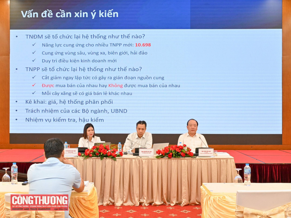 Bộ Công Thương tổ chức Hội nghị lấy ý kiến rộng rãi Dự thảo Nghị định thay thế các Nghị định của Chính phủ về kinh doanh xăng dầu