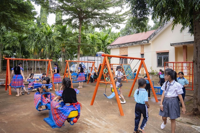 Các em học sinh có thêm điều kiện vui chơi, giải trí sau buổi học