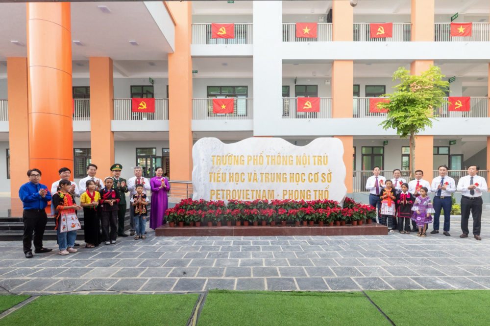Petrovietnam khánh thành ngôi trường biên giới đầu tiên tại Lai Châu
