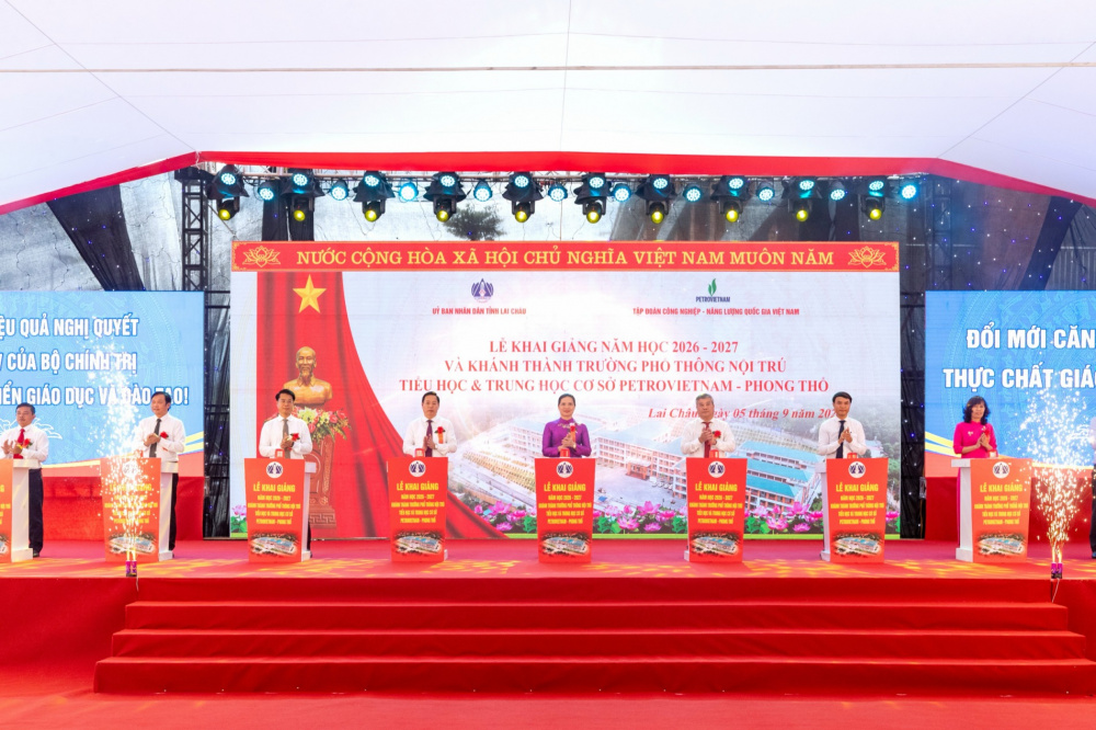 Petrovietnam khánh thành ngôi trường biên giới đầu tiên tại Lai Châu