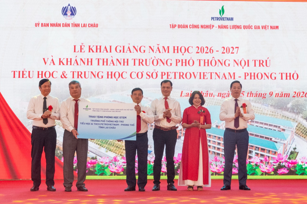 Petrovietnam khánh thành ngôi trường biên giới đầu tiên tại Lai Châu