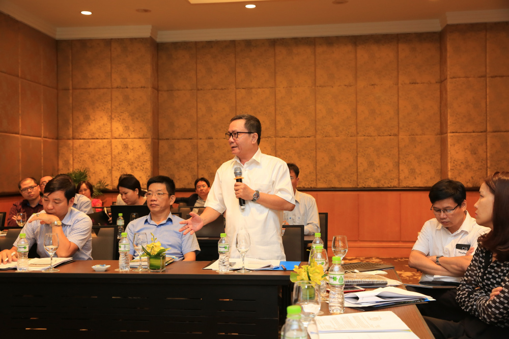 ông Nguyễn Quốc Tân, Phó giám đốc Sở Tài nguyên Môi trường Quảng Ngãi  phát biểu