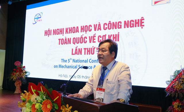 PGS.TS Trần Đức Quý phát biểu khai mạc Hội nghị Khoa học và Công nghệ toàn quốc về cơ khí lần thứ V