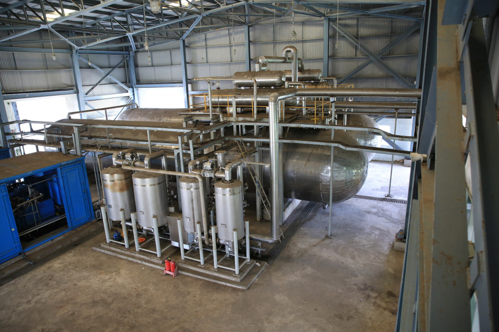 Hai bồn chứa CO2 đang hoạt động đúng quy trình kỹ thuật
