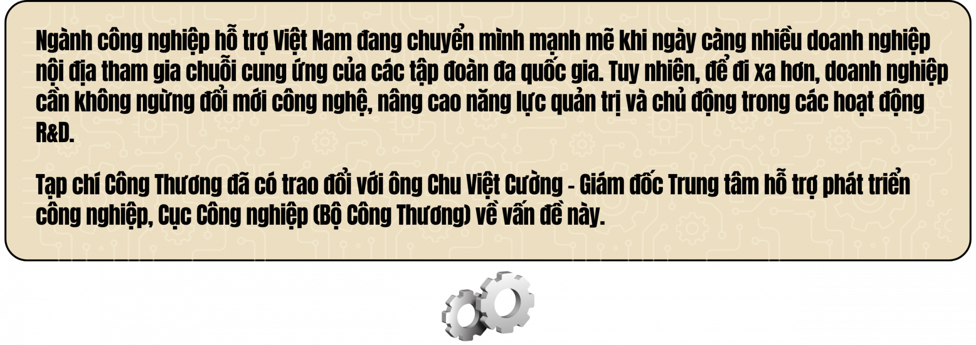 công nghiệp hỗ trợ
