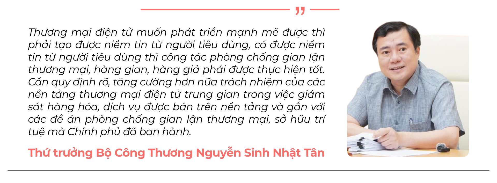 Thứ trưởng Bộ Công Thương Nguyễn Sinh Nhật Tân