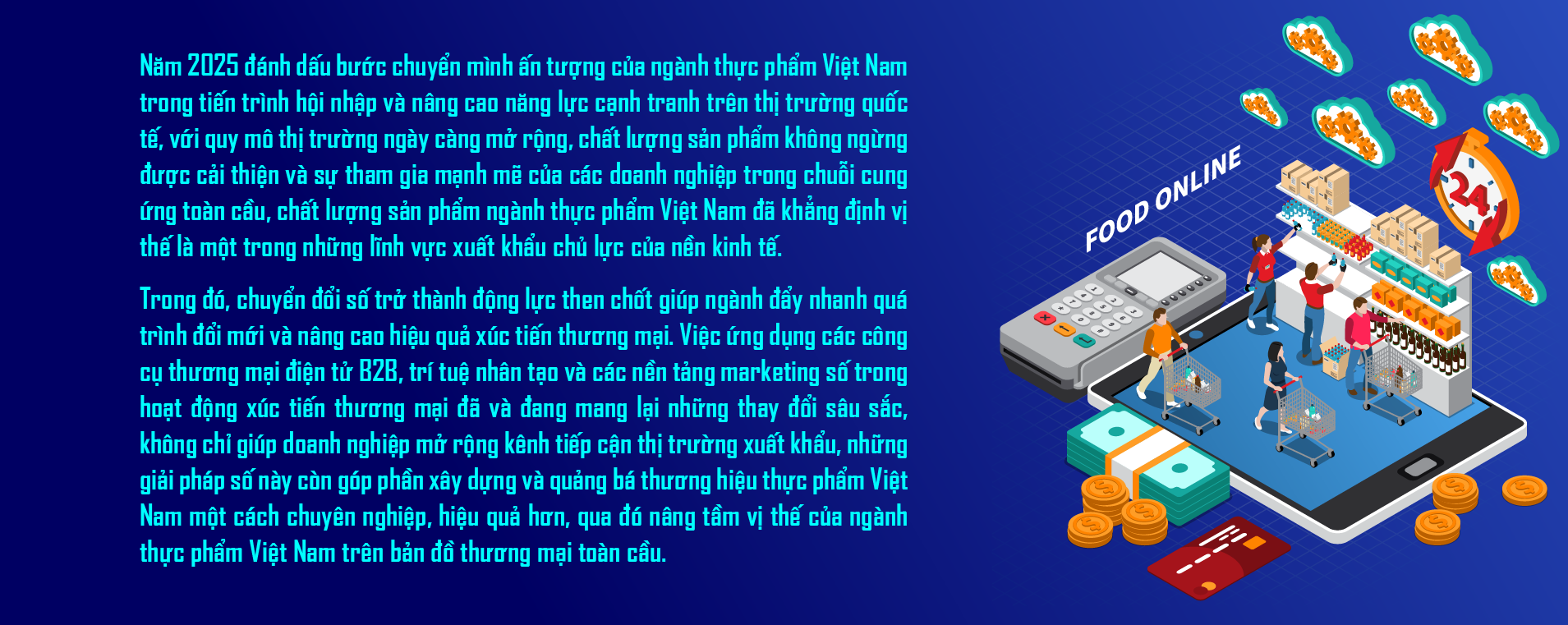 Xây dựng thương hiệu thực phẩm Việt Nam, bứt phá từ xúc tiến thương mại số