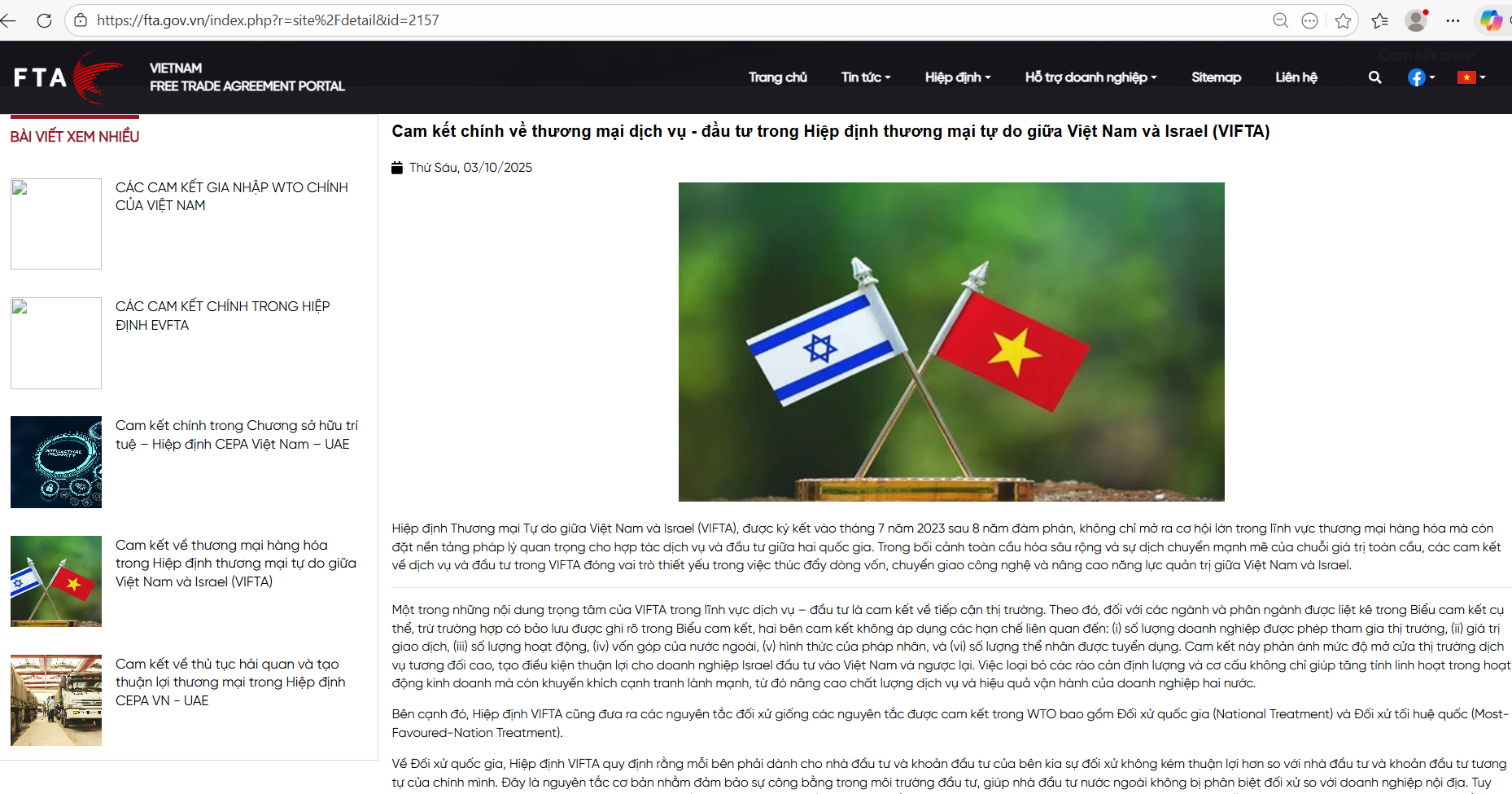 cam kết TM dịch vụ VIFTA