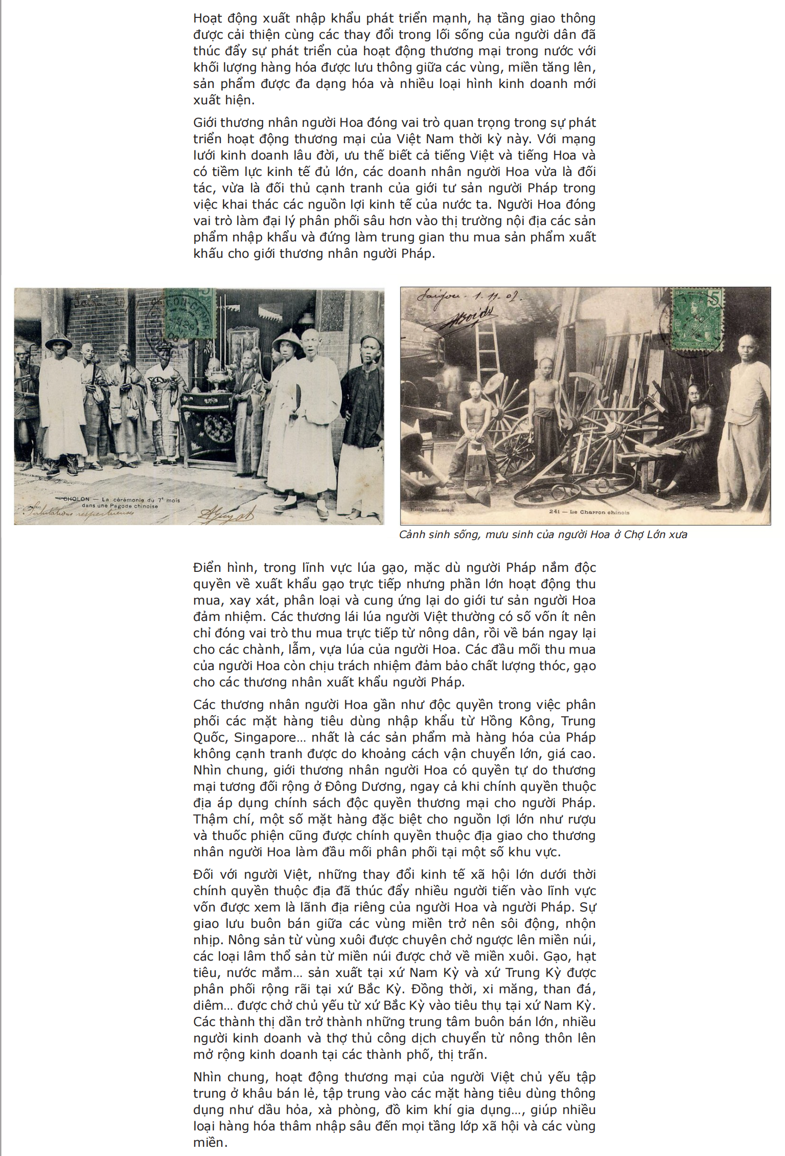 Thương mại trong nước từ cuối thế kỷ 19 đến trước 1945 (Bài 4)