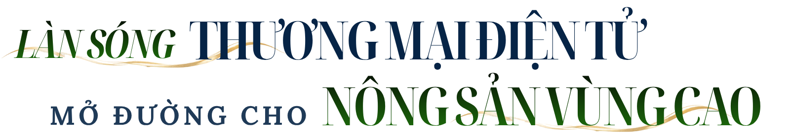 THƯƠNG MẠI ĐIỆN TỬ MỞ ĐƯỜNG CHO NÔNG SẢN VÙNG CAO