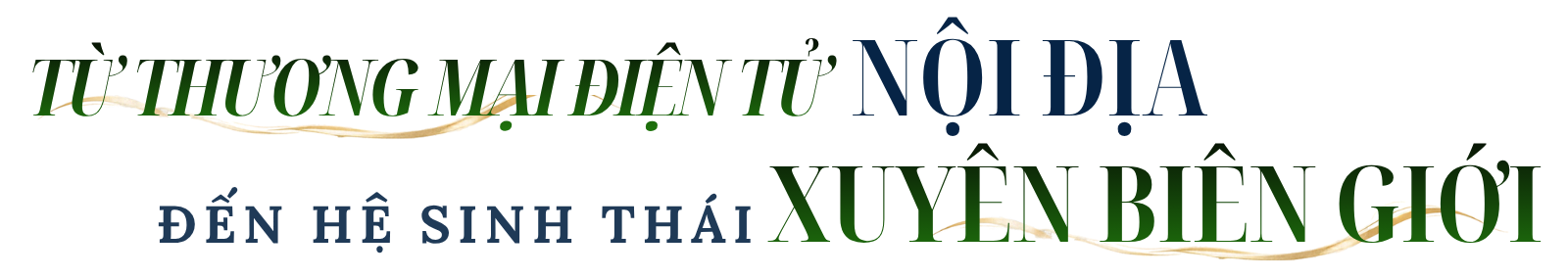 BƯỚC RA BIỂN LỚN: TỪ THƯƠNG MẠI ĐIỆN TỬ NỘI ĐỊA ĐẾN HỆ SINH THÁI XUYÊN BIÊN GIỚI