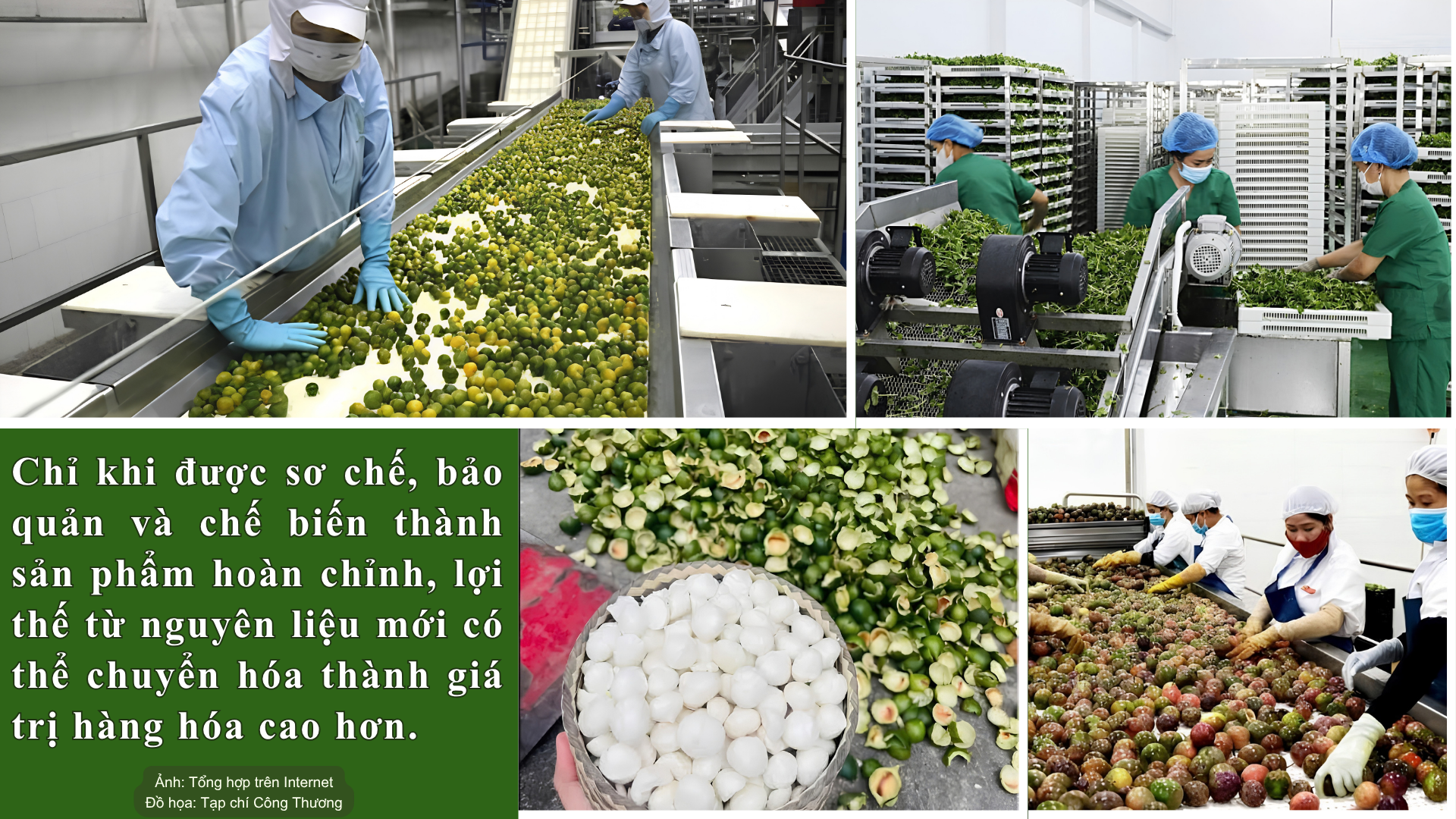 Chỉ khi được chế biến sâu thì nông sản mới có giá trị cao