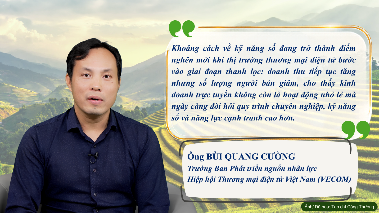 Ông Bùi Quang Cường nói về điểm nghẽn trong kinh doanh trực tuyến sàn TMĐT