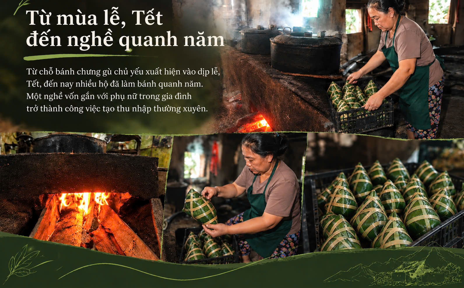 bánh chưng gù Bản Tùy