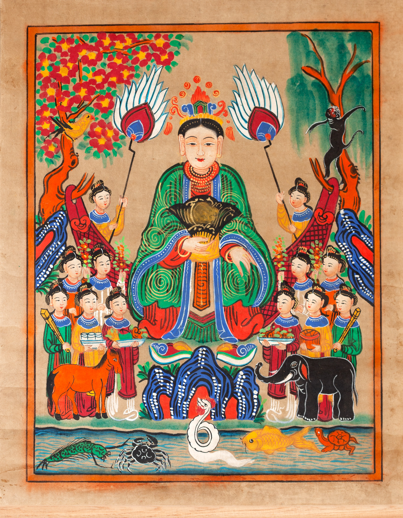 Bà chúa Thượng Ngàn - Tranh thờ