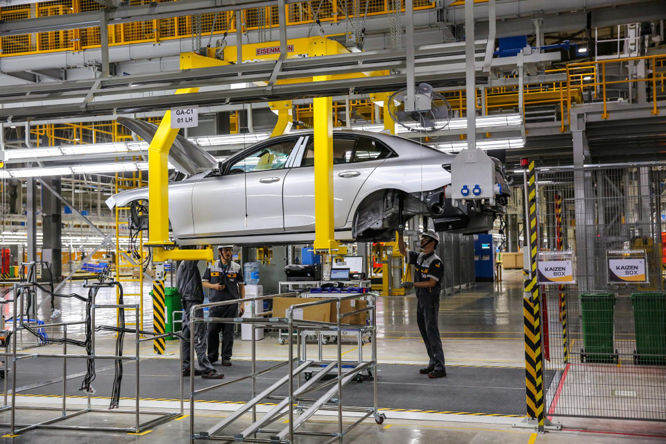 Tổ hợp nhà máy VinFast Hải Phòng có quy mô và độ hiện đại hàng đầu thế giới; công suất thiết kế giai đoạn 1 là 250.000 xe/năm, giai đoạn 2 là 500.000 xe/năm - Nguồn: Vietnam +