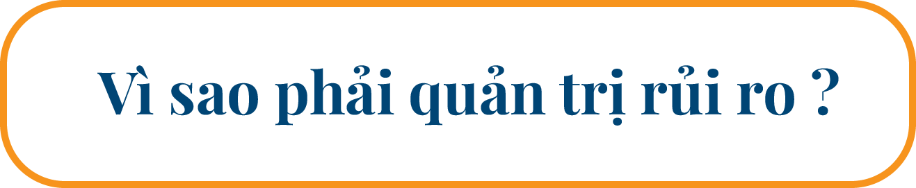 Vì sao phải quản trị rủi ro?