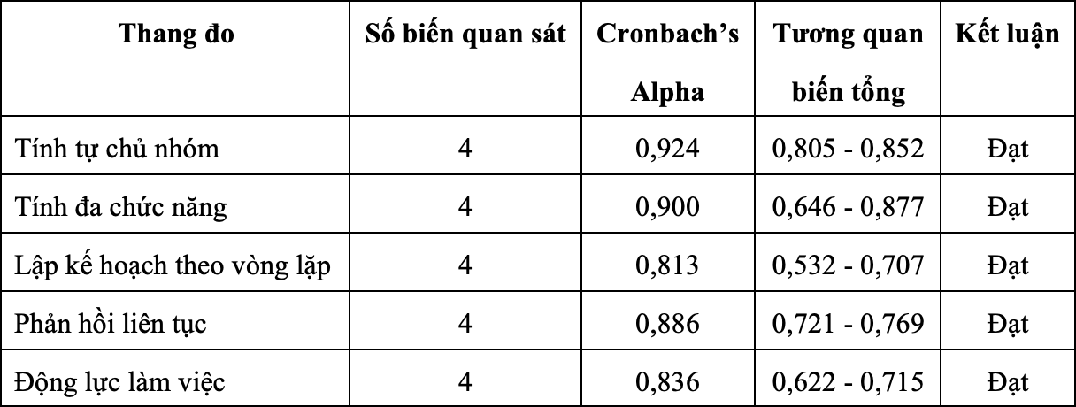 Tác động của phương pháp Agile đến động lực làm việc của nhân sự công nghệ thông tin trong ngân hàng thương mại cổ phần ở Việt Nam