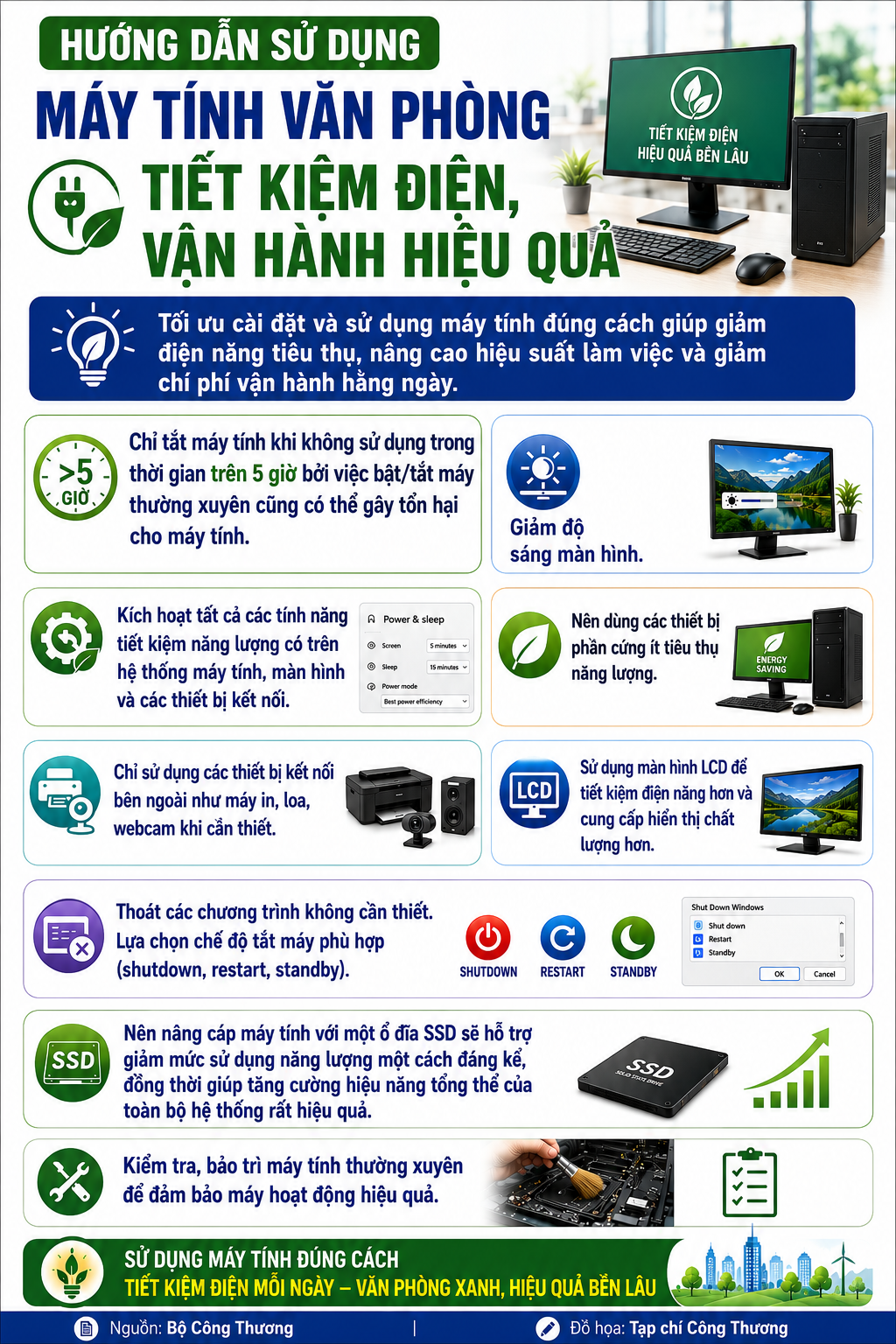 TIẾT KIỆM ĐIỆN MÁY TÍNH