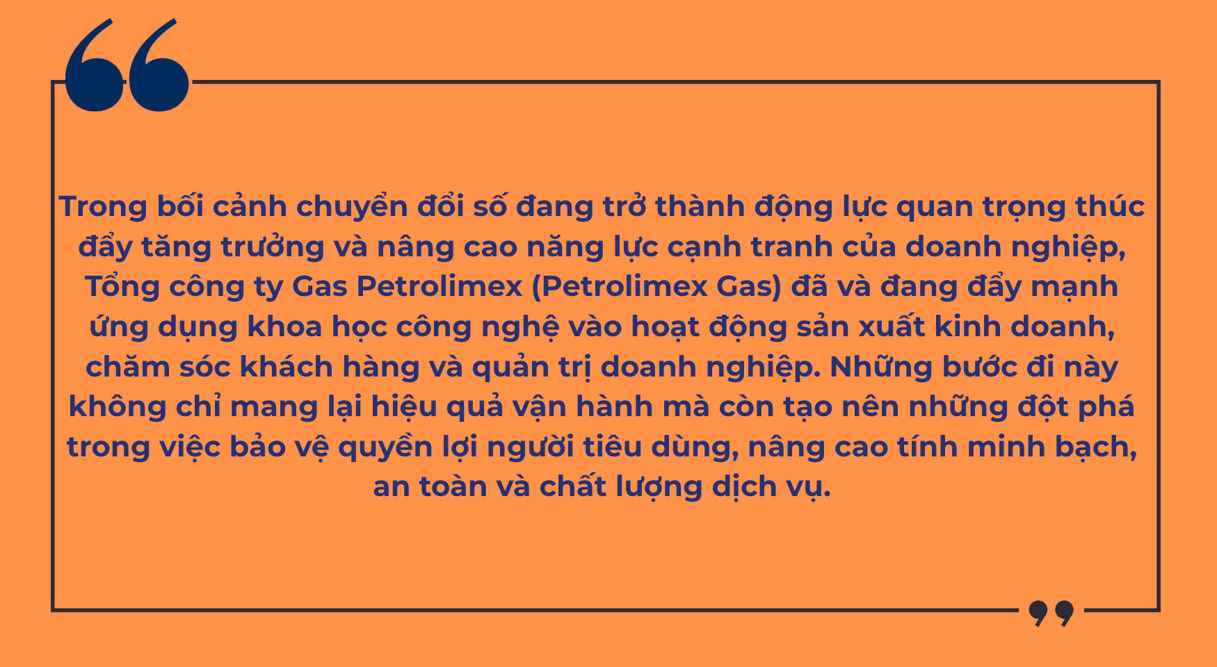 Petrolimex Gas chuyển đổi số