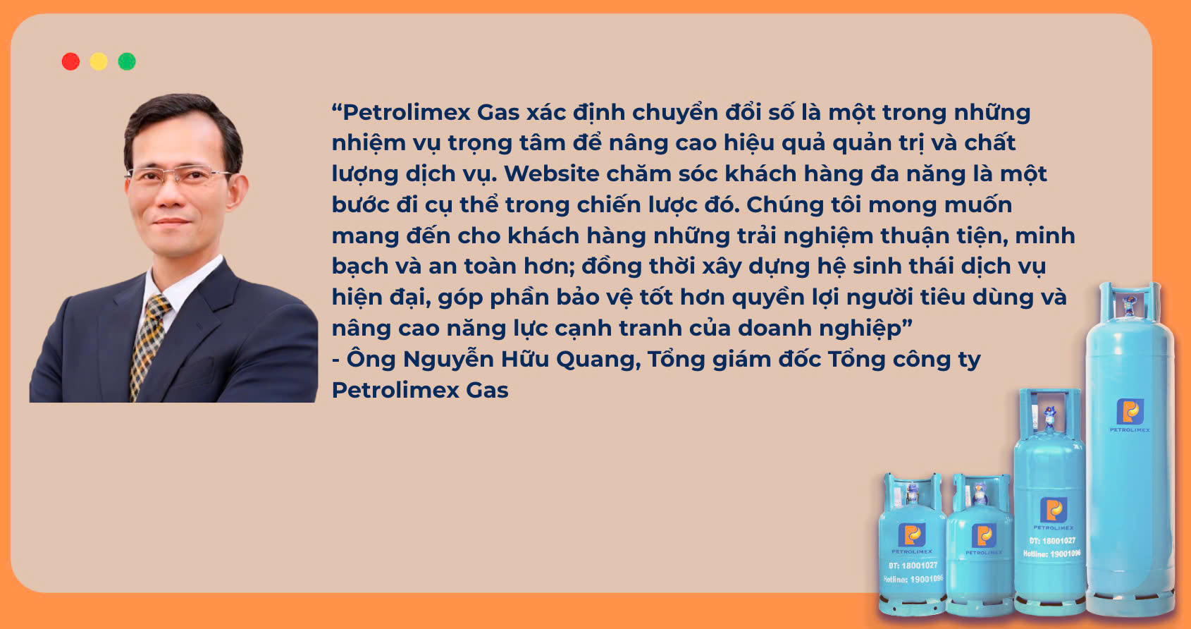 Petrolimex Gas chuyển đổi số