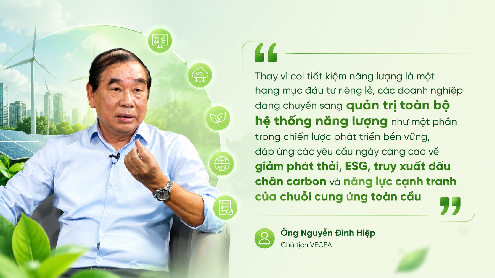 ông Nguyễn Đình Hiệp - Chủ tịch VECEA