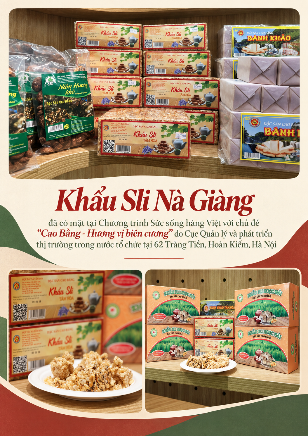 Với người Tày, Nùng Khẩu Sli không chỉ là một món ăn, qua nhiều thế hệ, bánh hiện diện trong những dịp quan trọng của mỗi gia đình