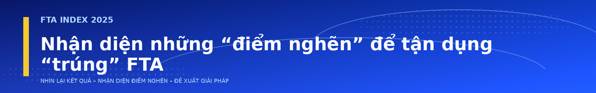 điểm nghẽn FTA Index