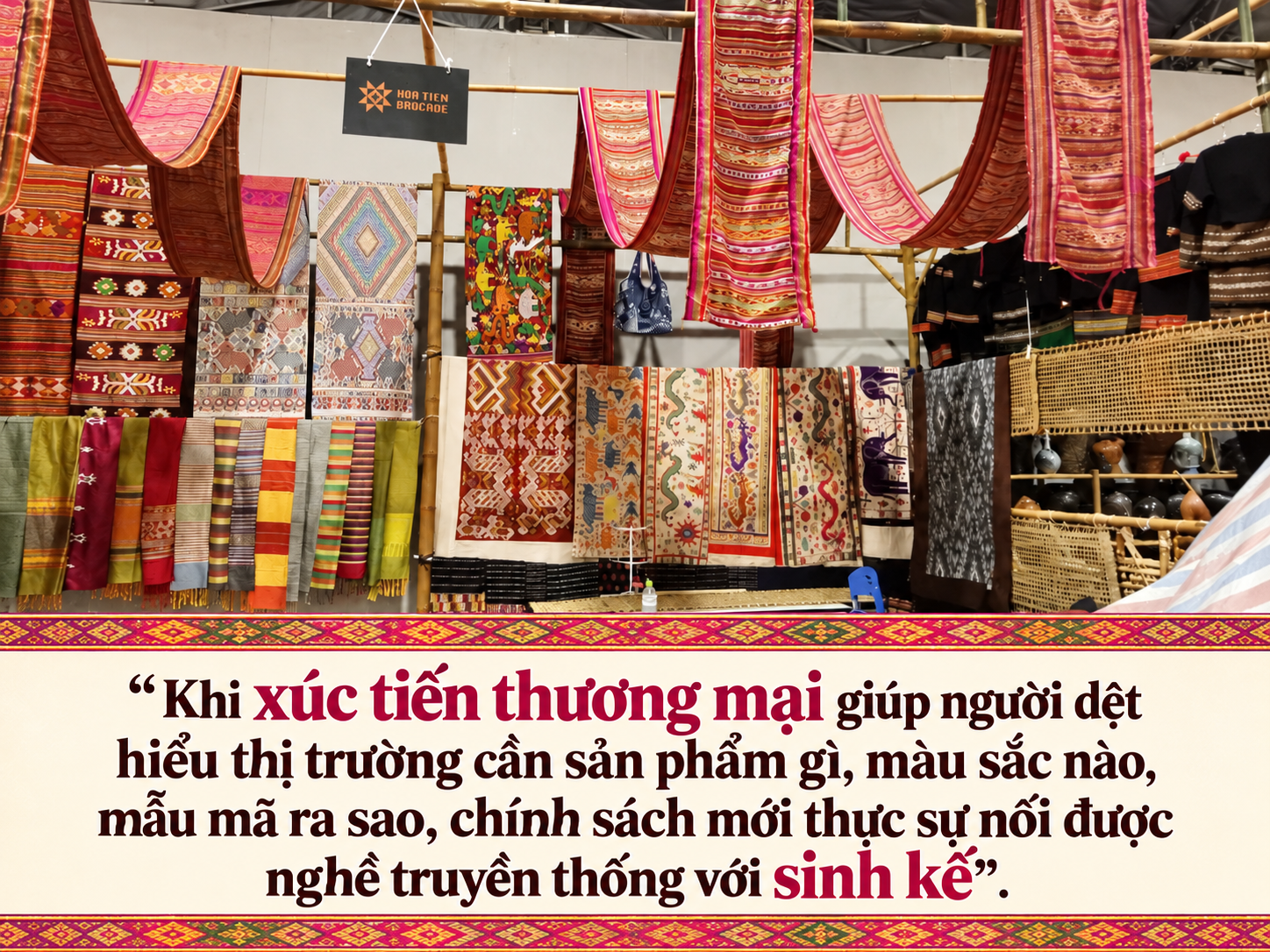 thổ cẩm Hoa Tiến
