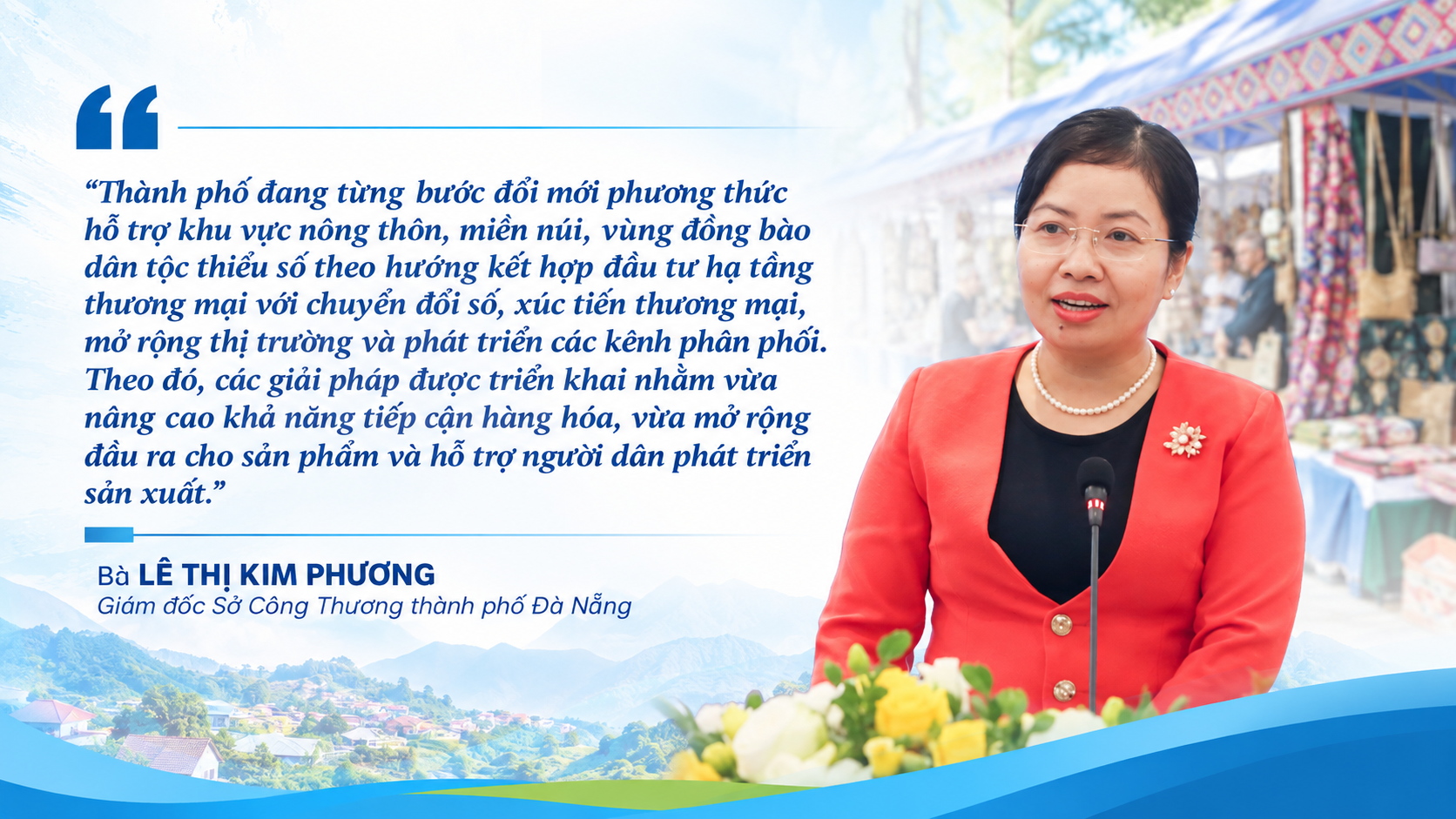 Bà Lê Thị Kim Phương - Giám đốc Sở Công Thương thành phố Đà Nẵng