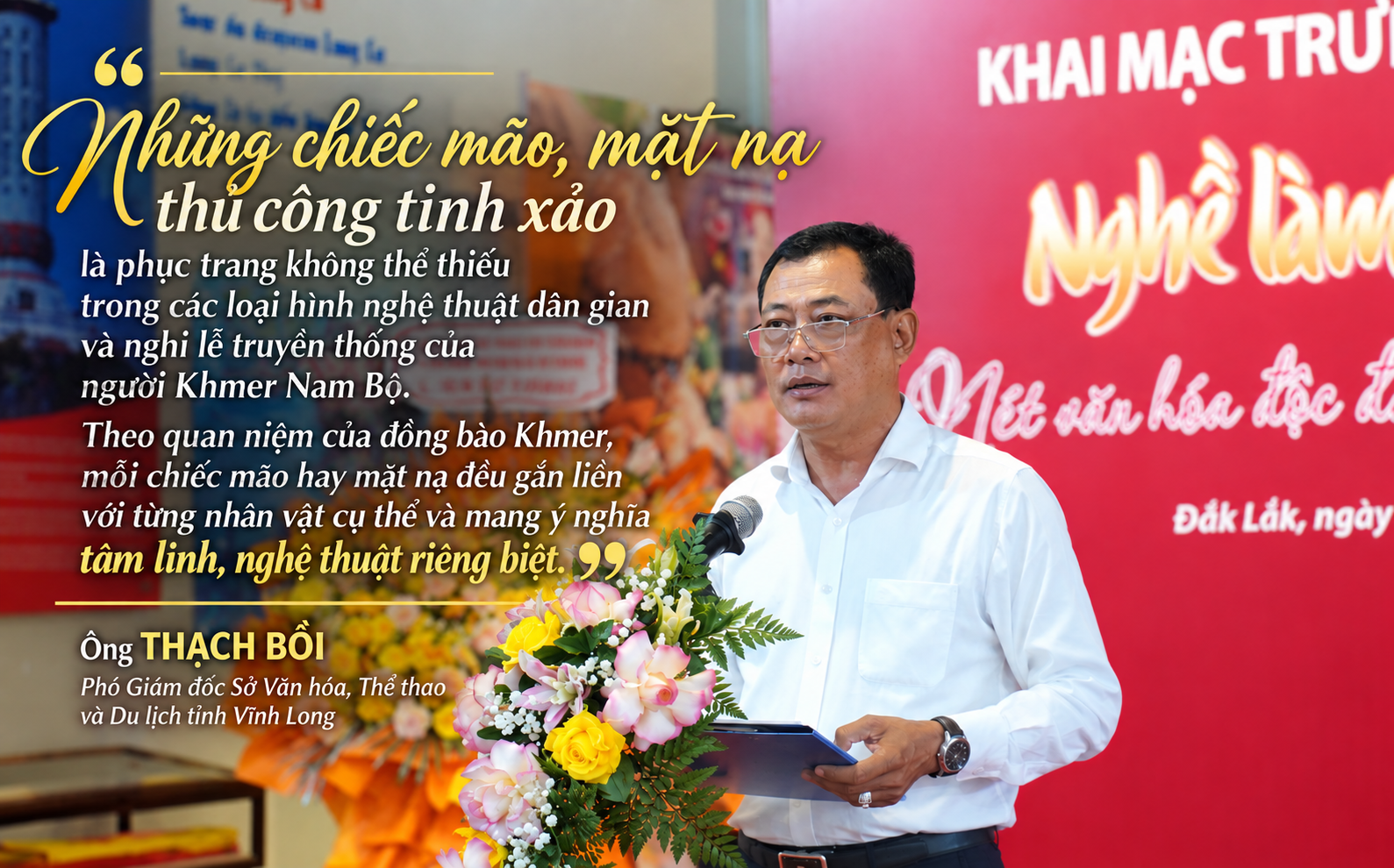 xem nghệ nhân trực tiếp tạo hình, nghe kể về Chằn và Hanuman, thử tô màu một chiếc mặt nạ nhỏ hay tìm hiểu ý nghĩa của từng hoa văn.