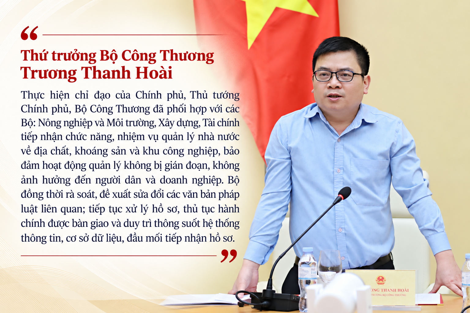Thứ trưởng Trương Thanh Hoài