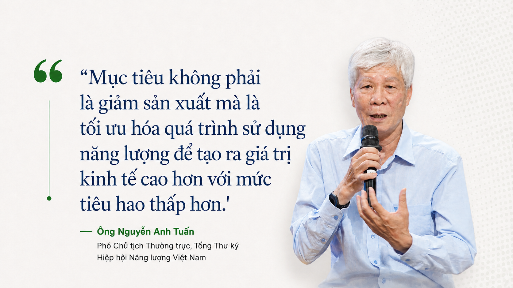 ông Nguyễn Anh Tuấn, Phó Chủ tịch Thường trực, Tổng Thư ký Hiệp hội Năng lượng Việt Nam