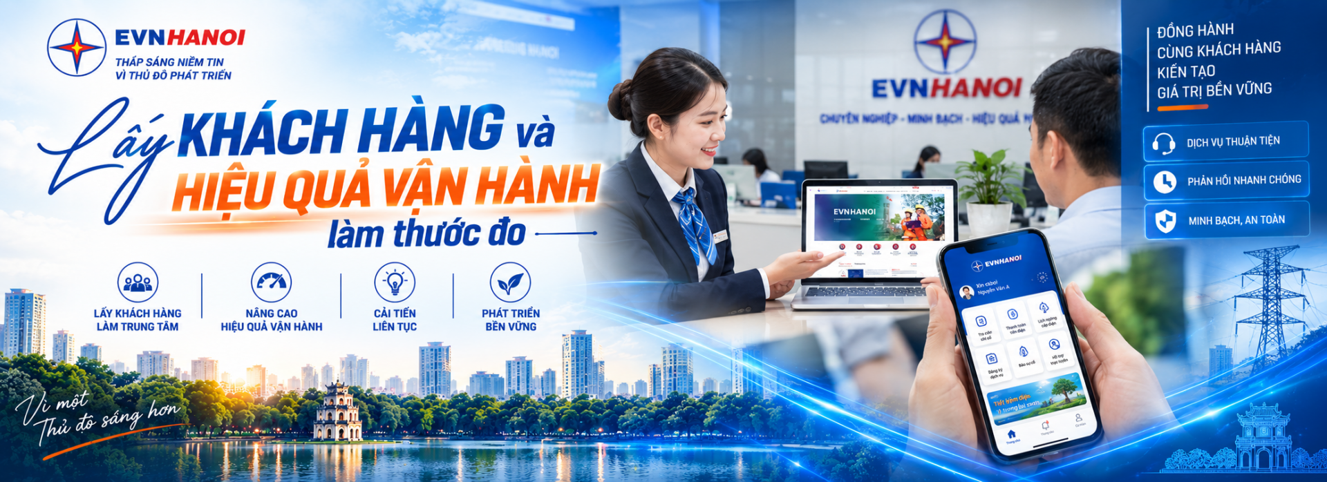 EVNHANOI đưa Nghị quyết 57 vào từng khâu vận hành lưới điện Thủ đô
